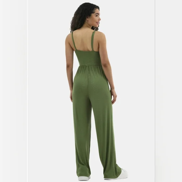NWT No Boundaries Olive Green Tank Jumpsuit Size XL - Picture 4 of 5